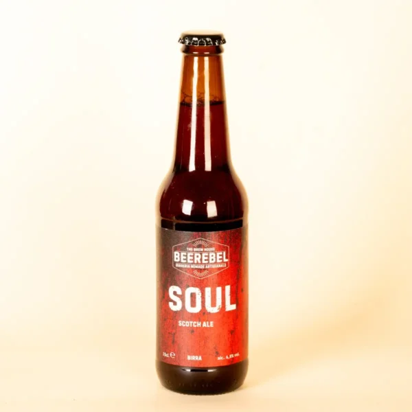 Birra artigianale Beerebel Soul Scotch ale in bottiglia da 33 cl