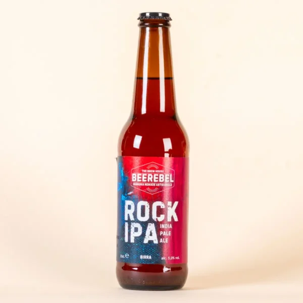 Birra artigianale Beerebel Rock IPA India Pale Ale in bottiglia da 33 cl